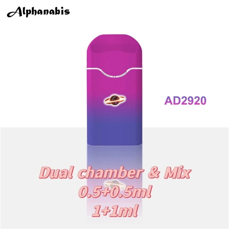 AD2920 1ml+1ml Disposable Vape Pen Dual Flavors &combine Lighting Oil Tank